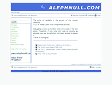 Tablet Screenshot of alephnull.com